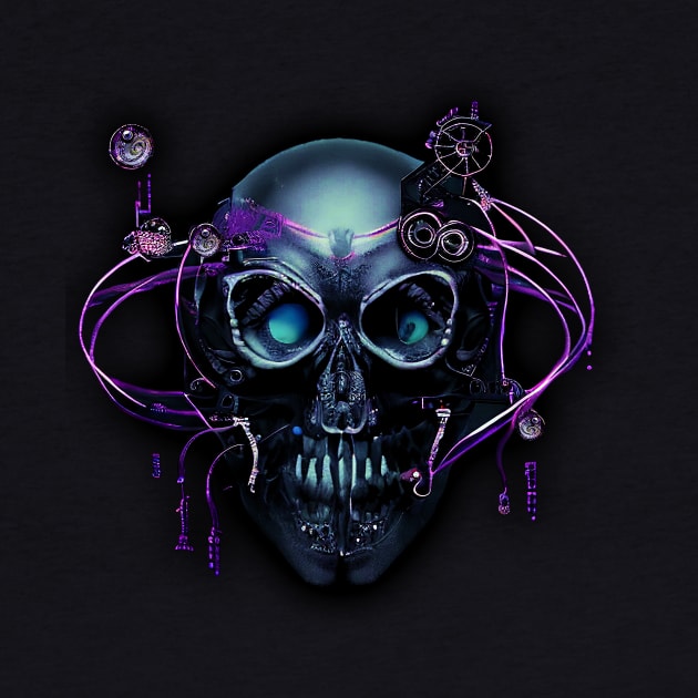 Wired skull by Pebbles Joy Designs